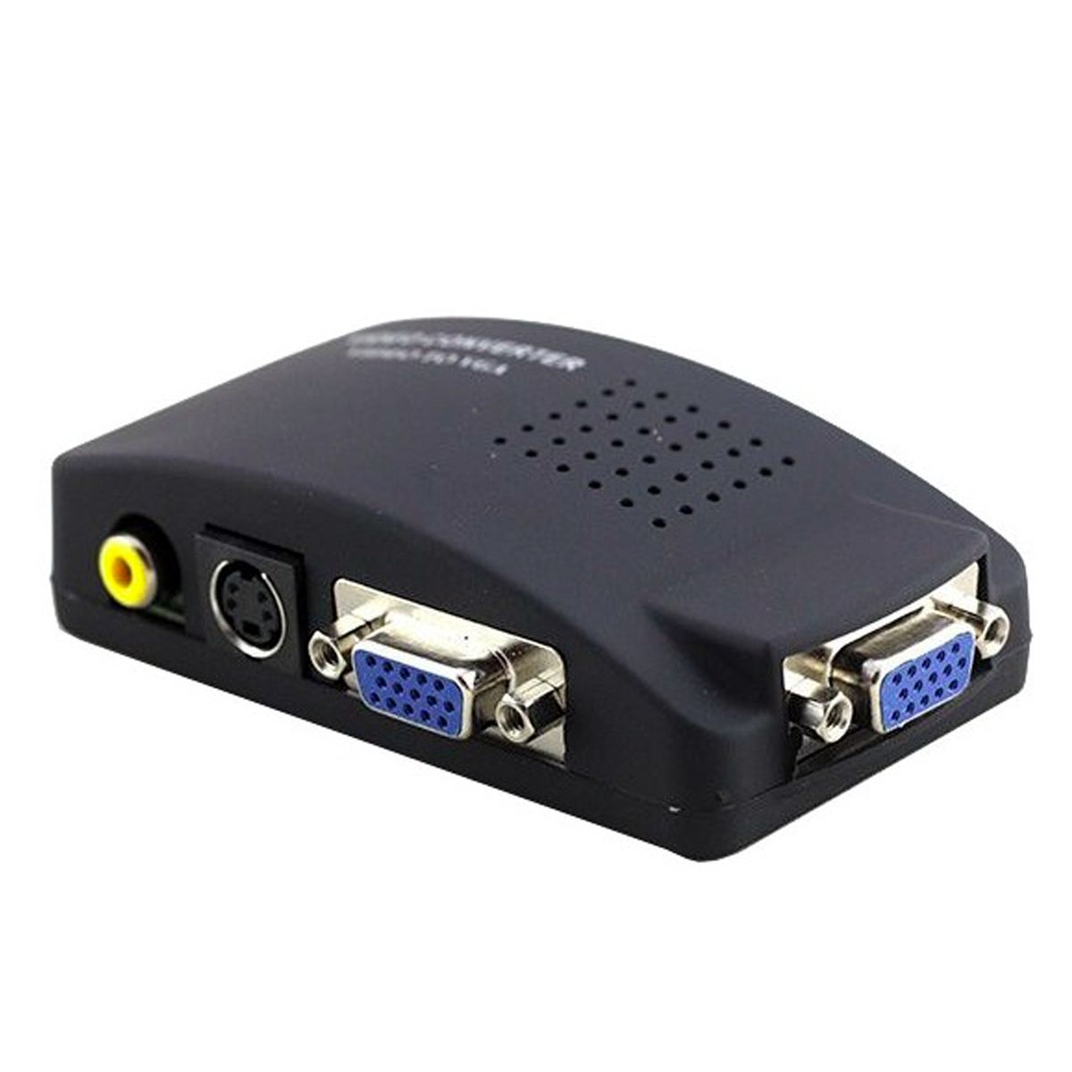 Cell Fixer AV (RCA) to VGA S-Video Conversion Adapter Box Black