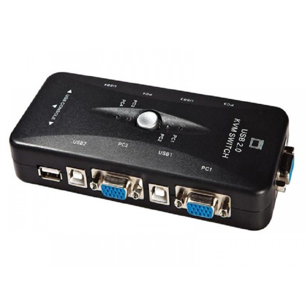 4 Port USB KVM Switch to 1
