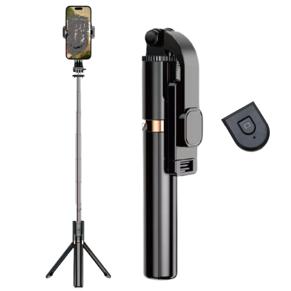 iPhone Tripod 130cm, Selfie Stick Tripod with Wireless Remote - 1.3m