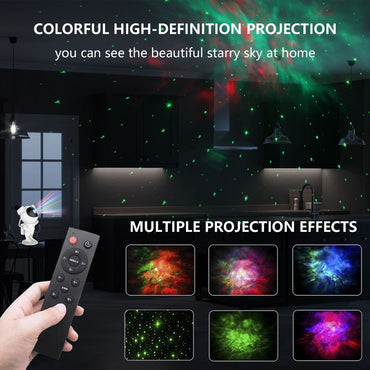 Astronaut Starry Night Light Sky Projector with Remote Control