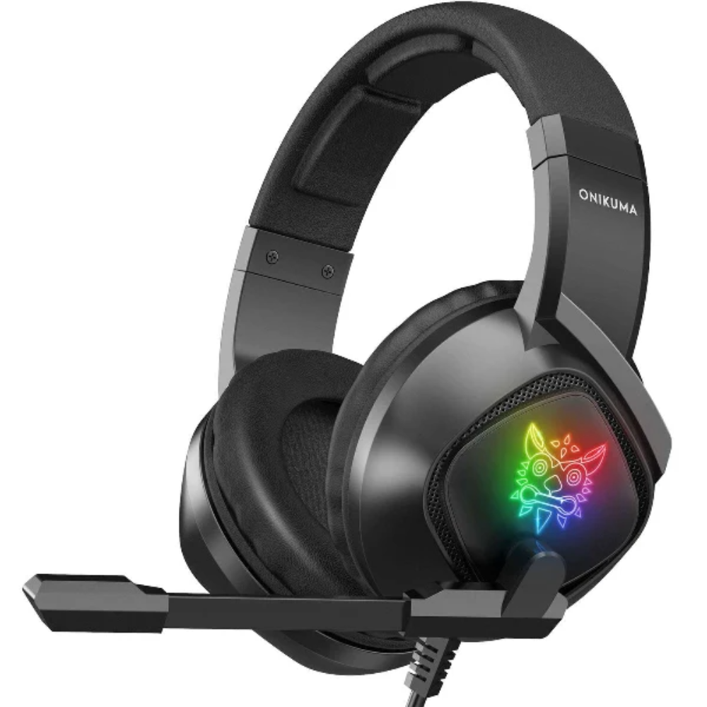 ONIKUMA K19 Wired Gaming Headset with Mic - Gaming Headphones with Mic, LED