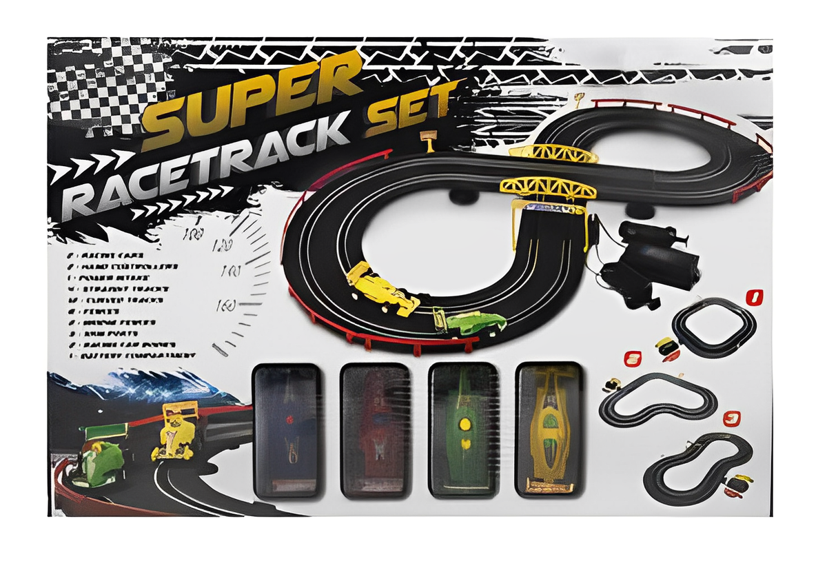 Bulk Pack x 2 Super Race Track Set Battery Operated - 36 piece