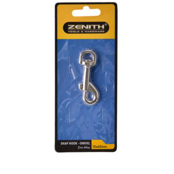Zenith - Galvanised Snap-Hook With Swivel- Pack Of 2