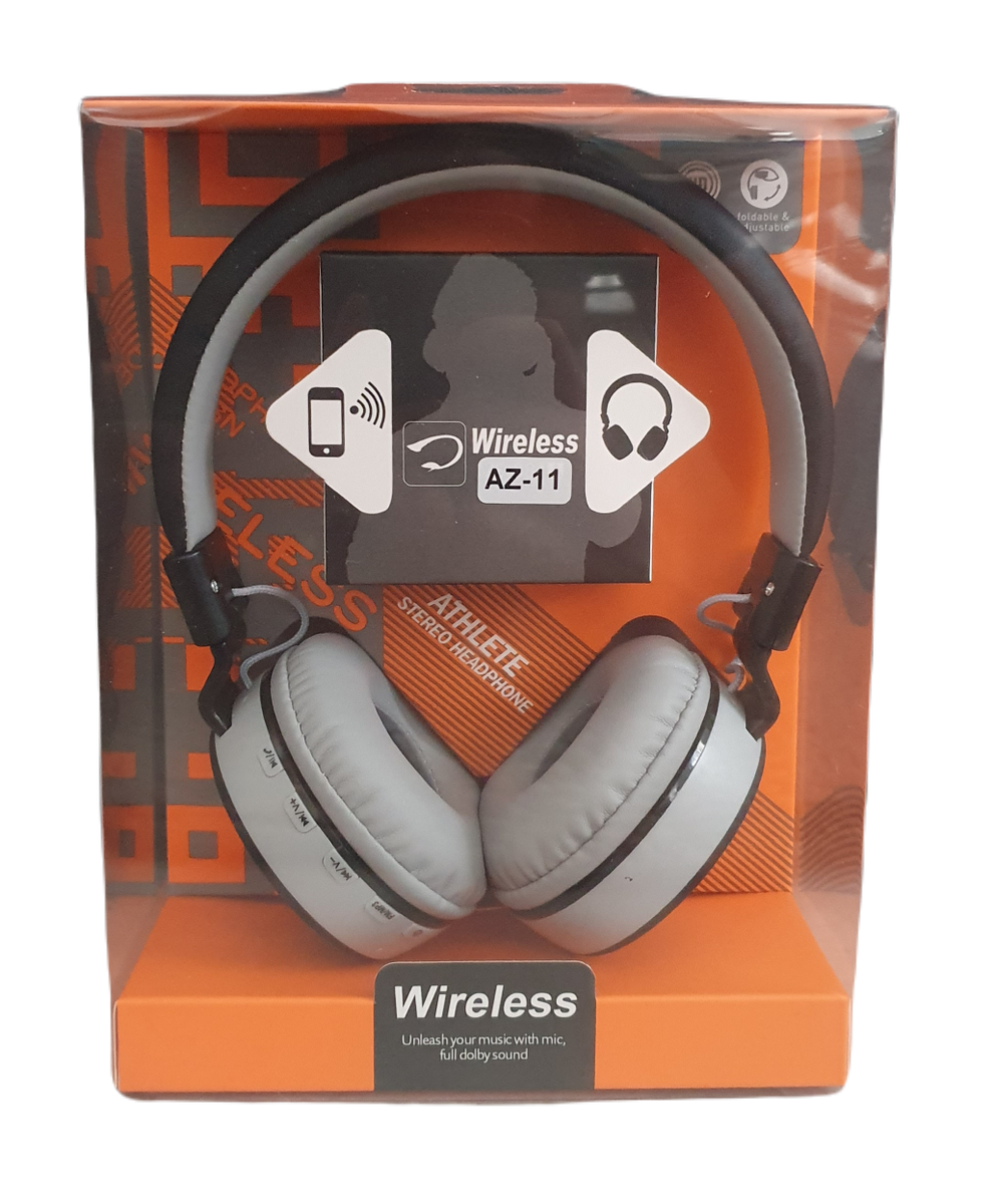 Bluetooth Headphones AZ-11 - Black & Grey