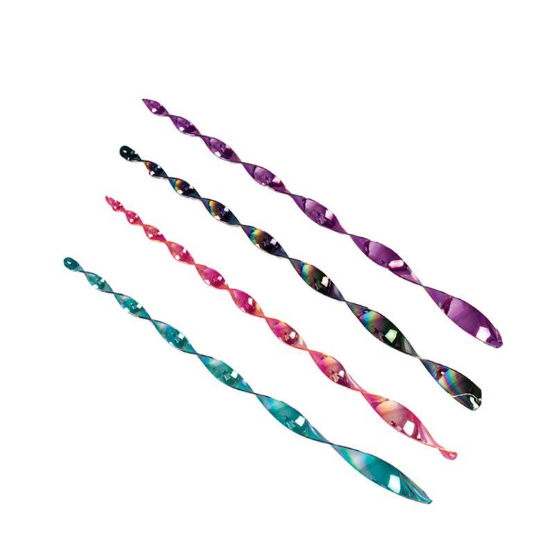 Bulk Pack x 4 Wind Chime Twister Metallic 64cm