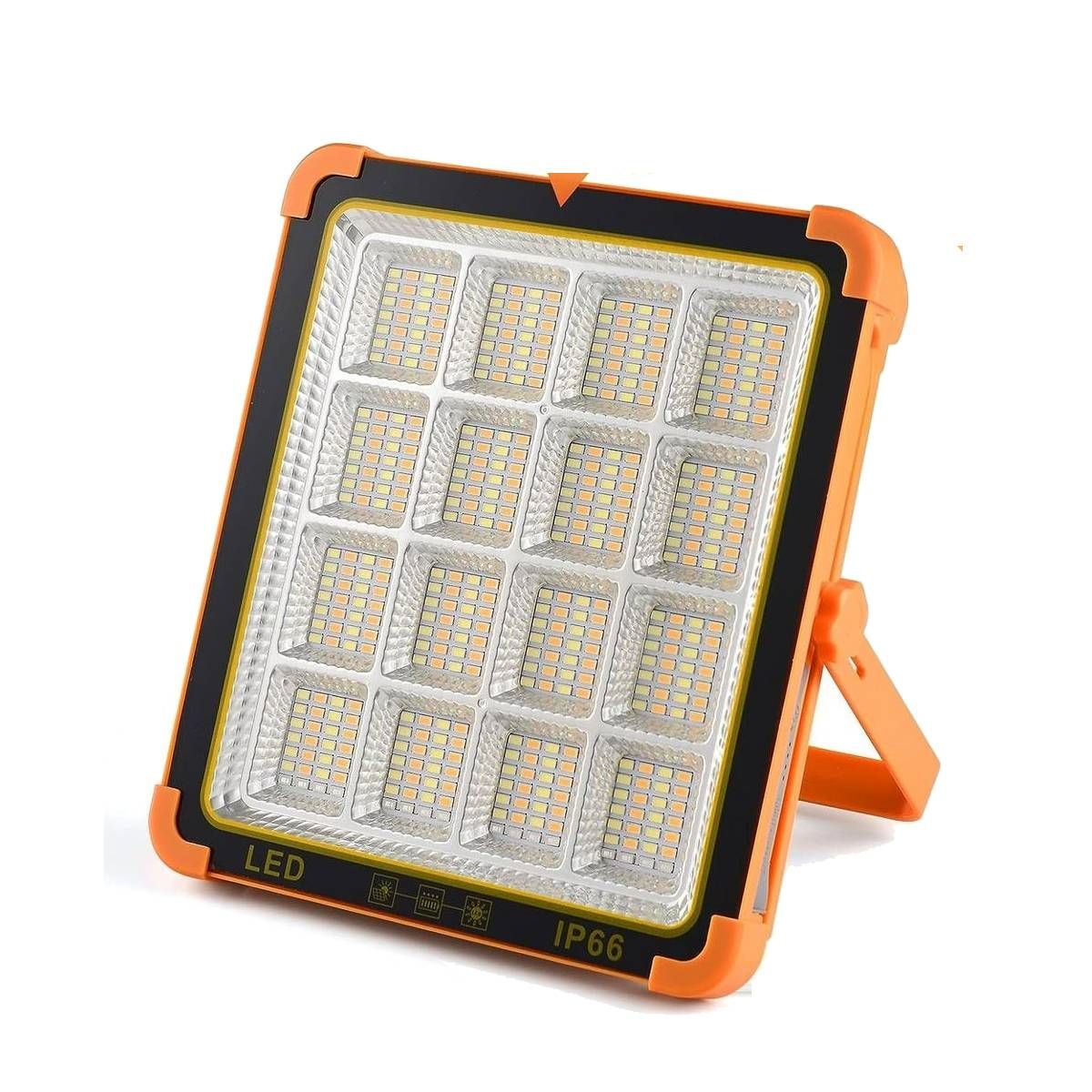 100W Rechargeable Portable Floodlight - Solar LED Lamp with IP66 Waterproof