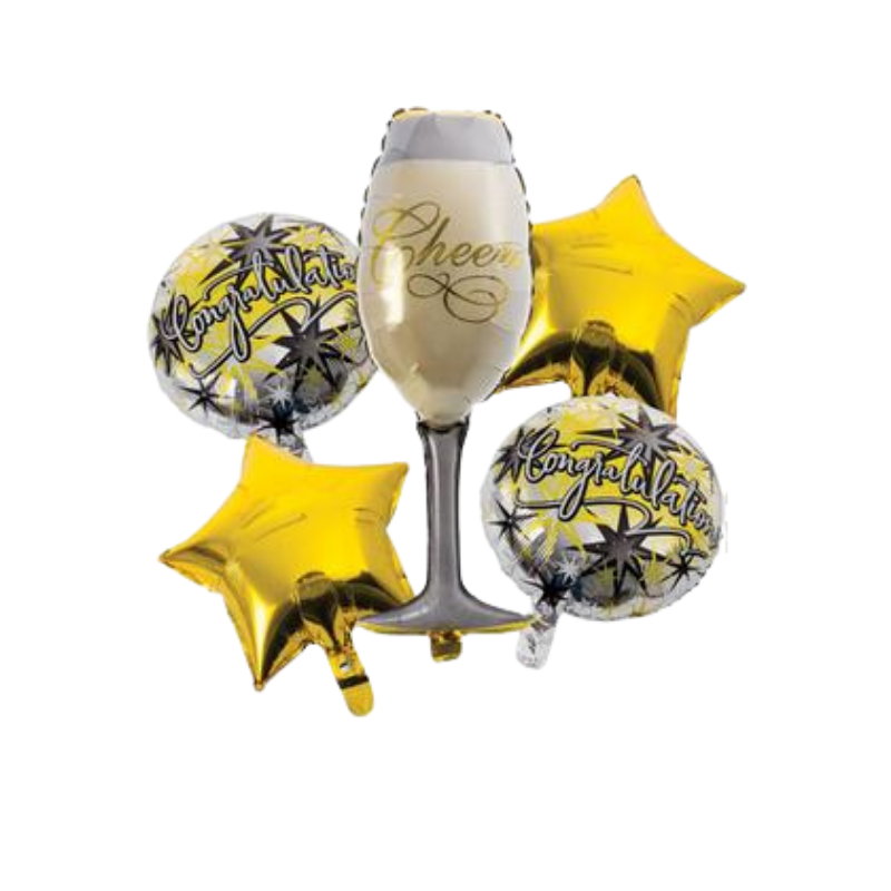 Balloon Bouquet Celebrate F-10 - 5 Piece