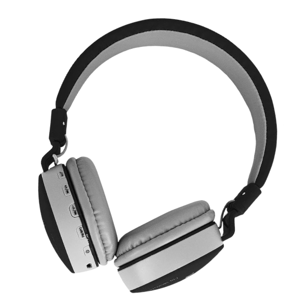 AZ11 - Adjustable Wireless Headset With Built-In Microphone - Black/Grey