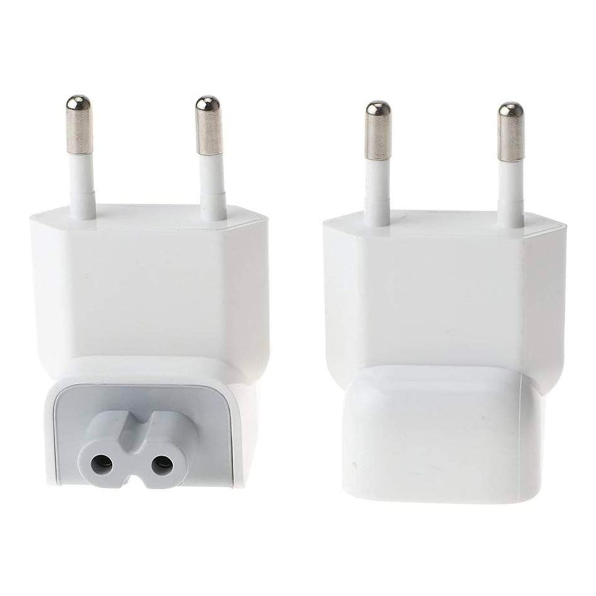 MagSafe AC Wall Adapter Head EU Plugs 2 x Duck head Connectors - White