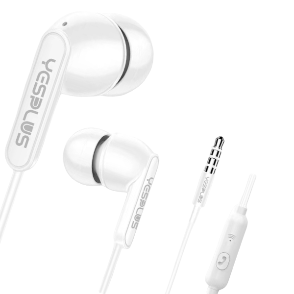 YESPLUS - YS-132 - Wired Earphones With High-Fidelity Sound - White