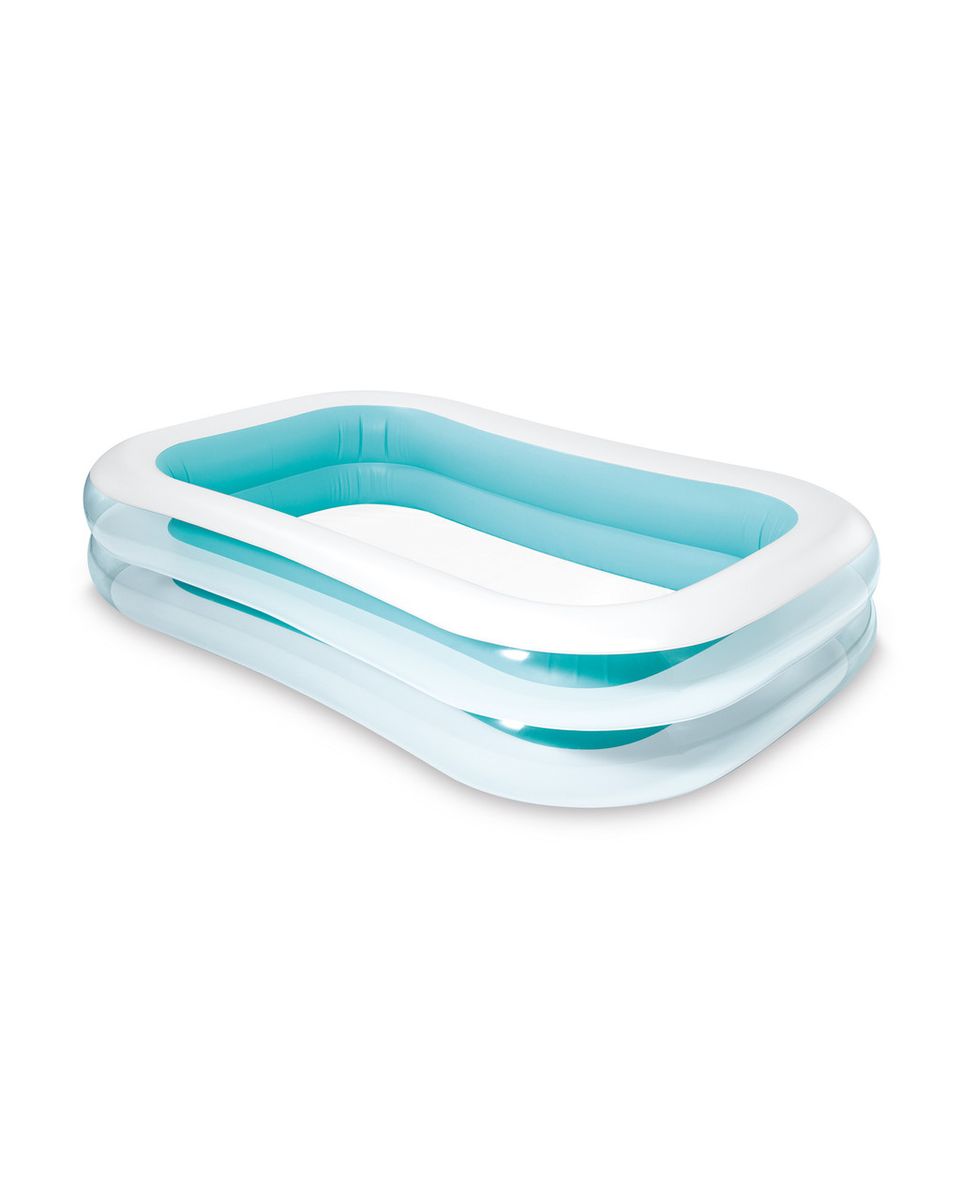 Intex Swim Center Inflatable Family Pool - Transparent/Blue