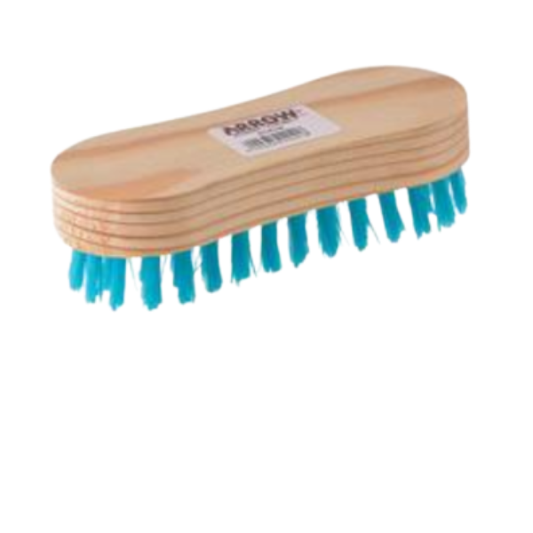 Scrub Brush With Wooden Handle - Pack of 4