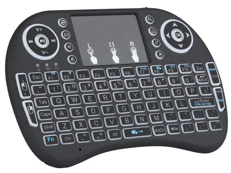 Mini 2.4GHZ Wi-Fi- Multimedia Keyboard With Touchpad & Backlit