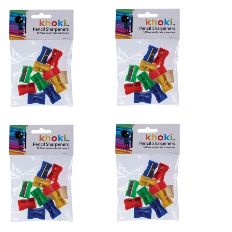 Pencil sharpner single pl pack 10-4 Pack