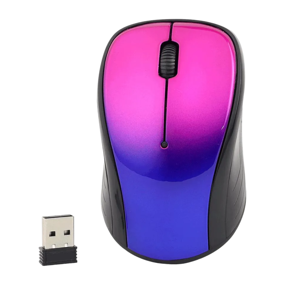 RF3000 - Wireless Mouse With Optical Tracking Technology - Pink/Purple