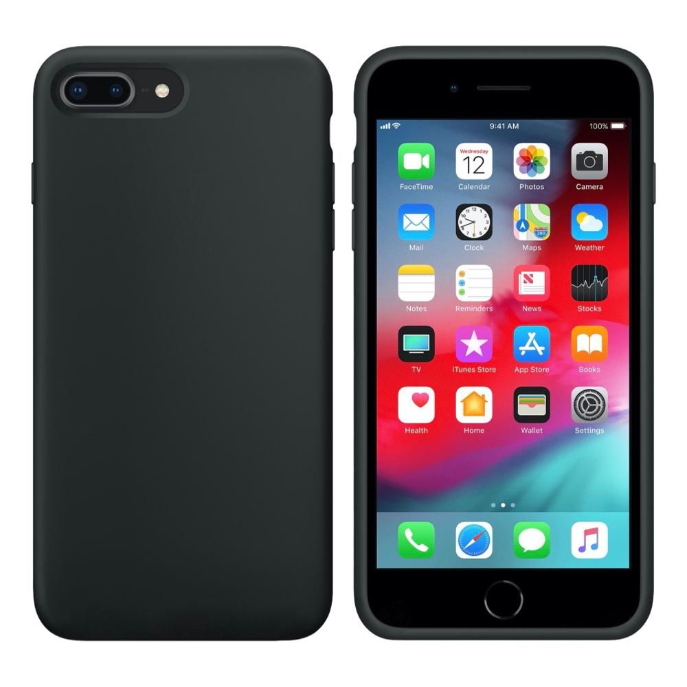 Meraki Protect - Black Silicone Case for iPhone 7 Plus / 8 Plus