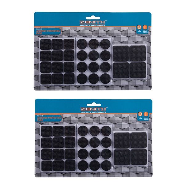 Adhesive Protector Pads Combo Packs - Black