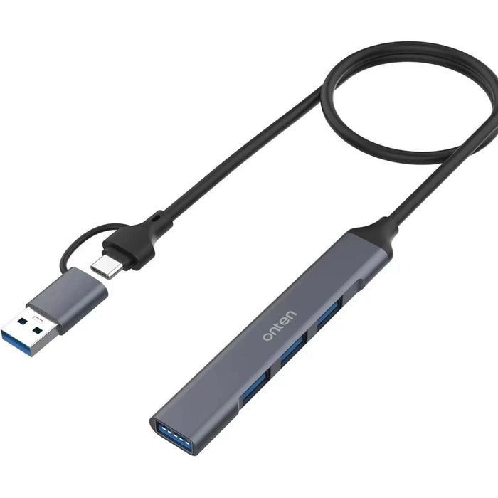 ONTEN 4-in-2 USB-C Hub - Dual USB-C Adapter for MacBook