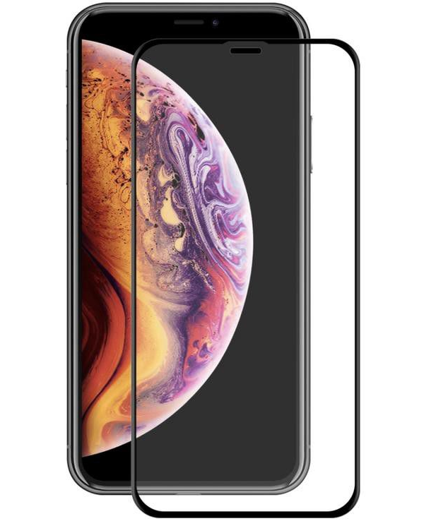iPhone XR 9H Tempered Glass Screen Protector - Black