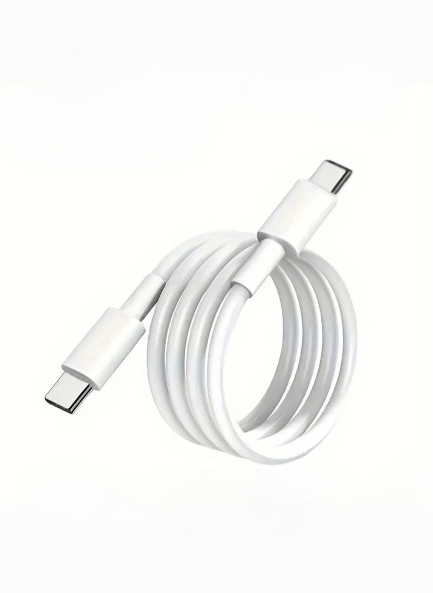 2 Meter USB Type-C To USB Type-C Fast Charging Data Cable - White