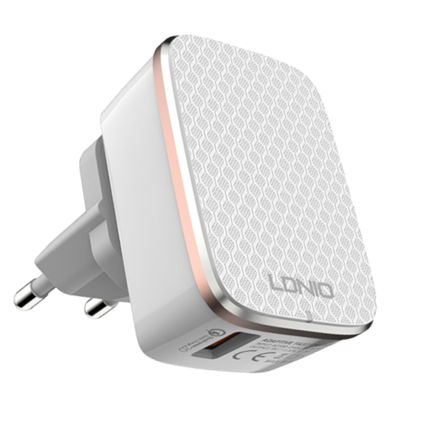 LDNIO - A1204Q - 30W Foldable Quick Wall Charger - White