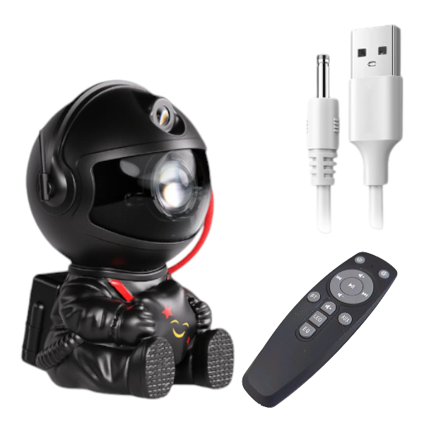360-Degree Astronaut Starry Sky Projector HR Series - Black