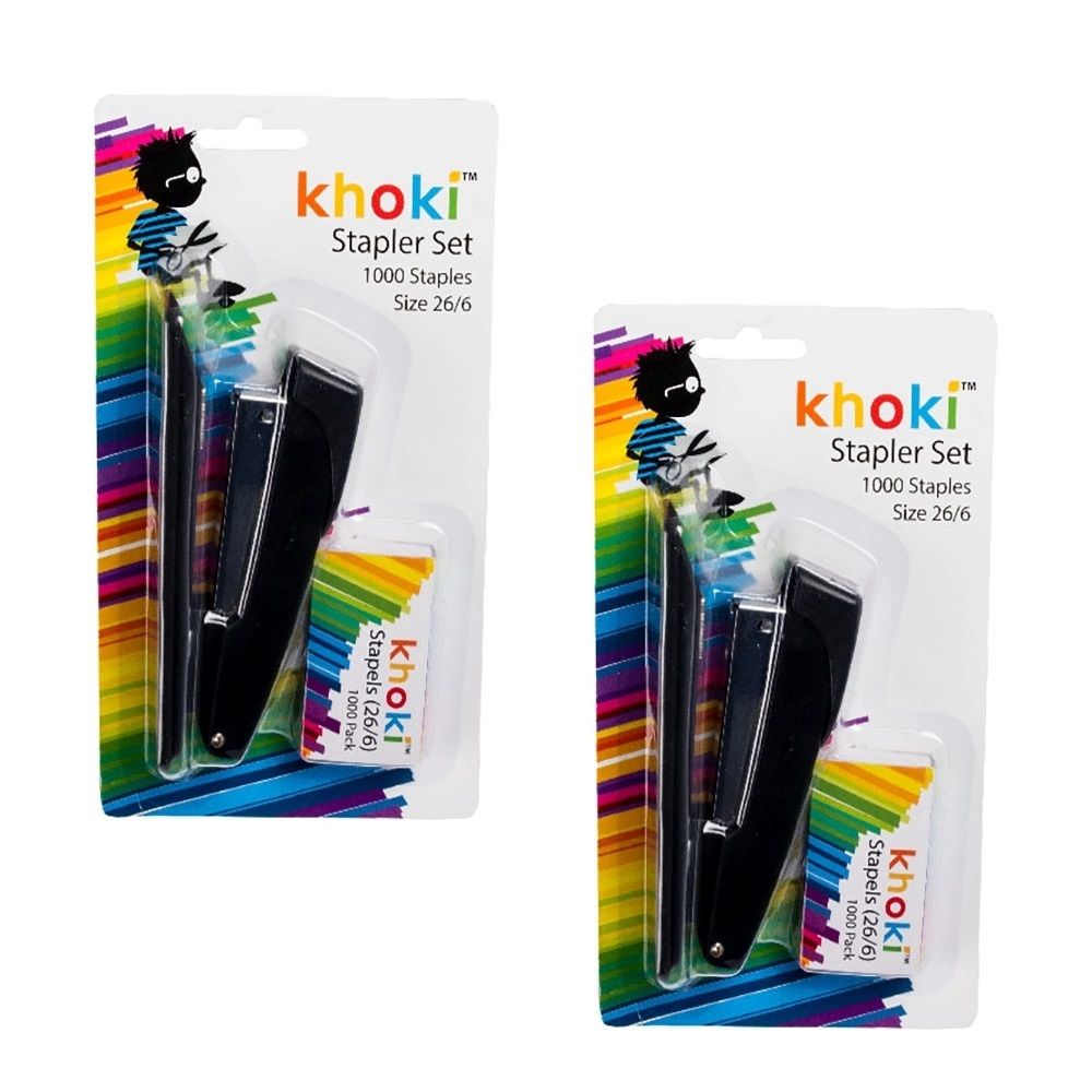 Stapler & Staples set, 1000 Per Box (Pack of 2)