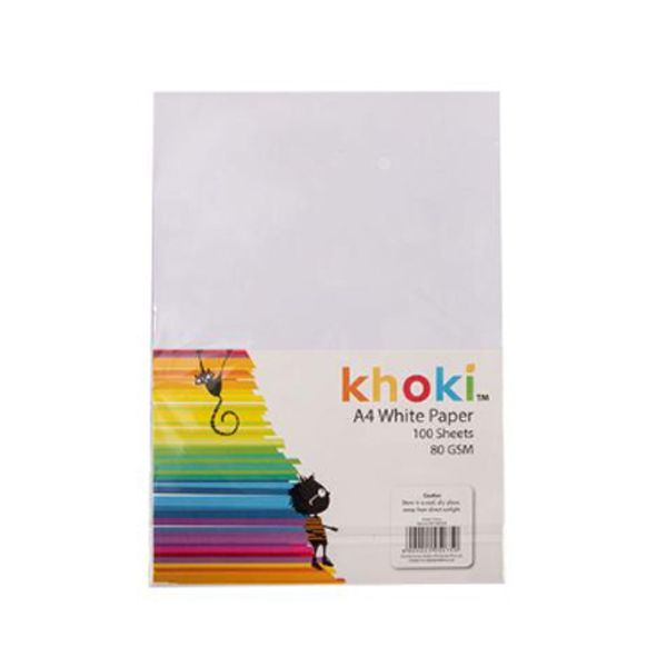 Khoki A4 White Paper 80gsm - 1 Individual Pack (100 Sheets)