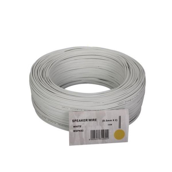 Ripcord - Speaker Wire 0.5mm x 100m - White