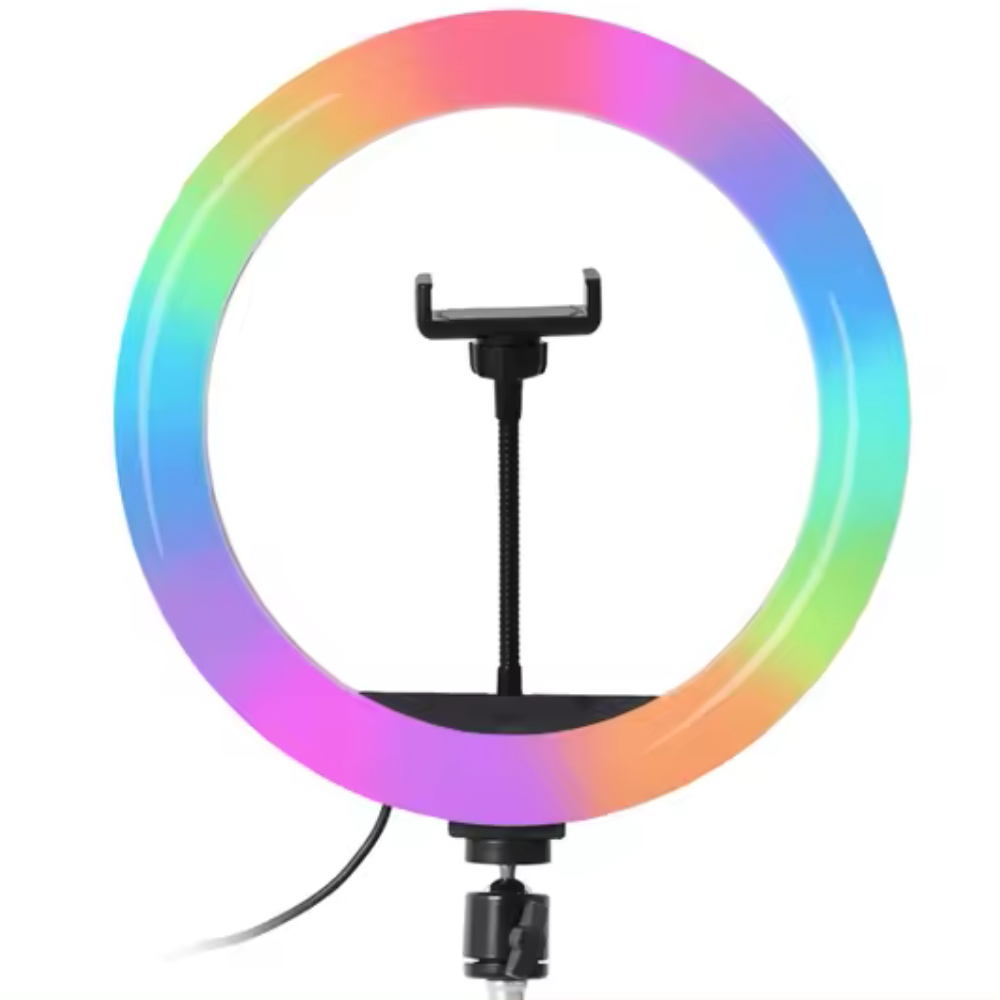 Ring Light - Ring Light with Stand and Camera Holder - RGB Lights LED 26CM
