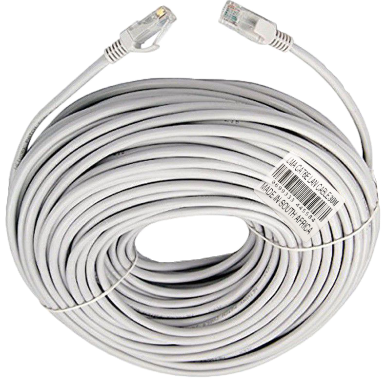 LMA Cat6e Network Cable 30M | High-Speed Ethernet Cable - Grey