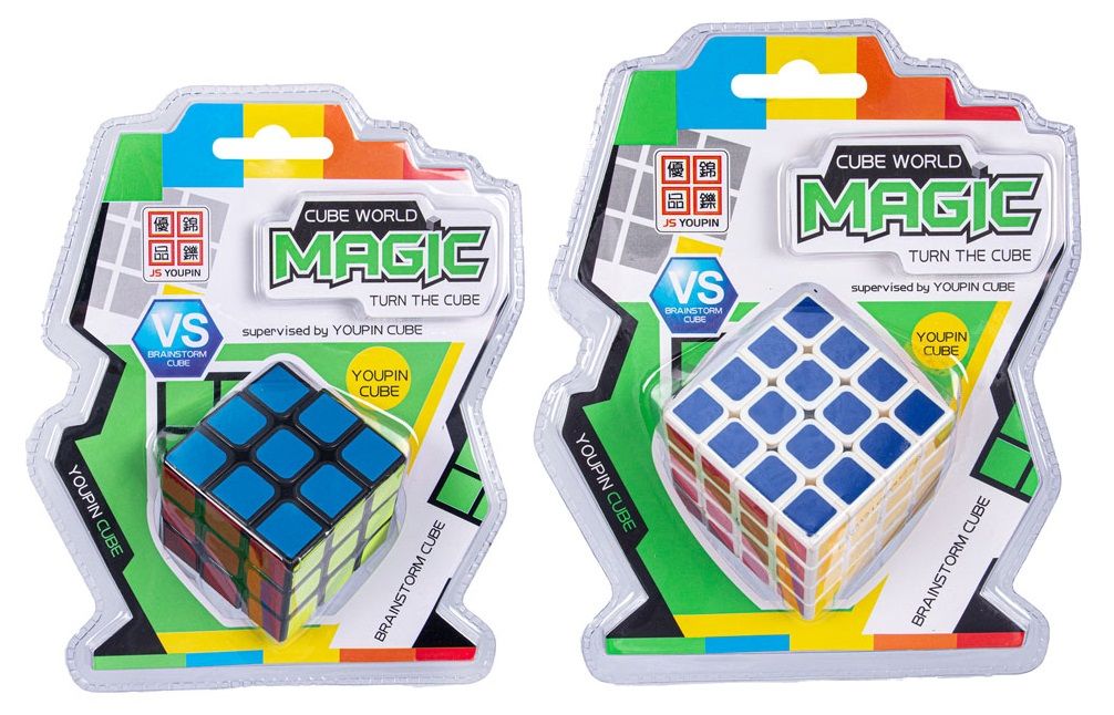 3D Puzzle Set - 3x3 Magic Cube & 4x4 Magic Cube