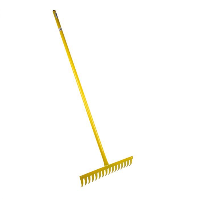 Steel Garden Rake 16T Yellow - 2 Pack