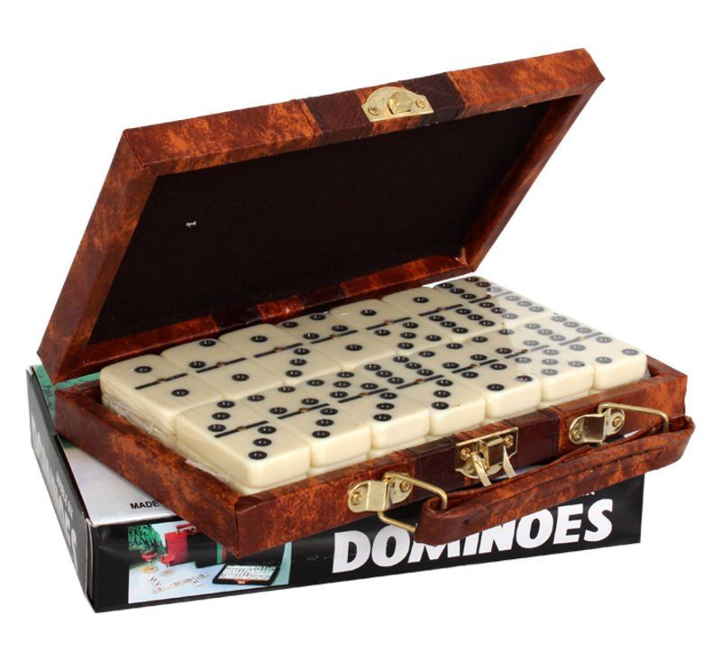 Plastic Dominoes Set - 18.5x11.5x2.5cm