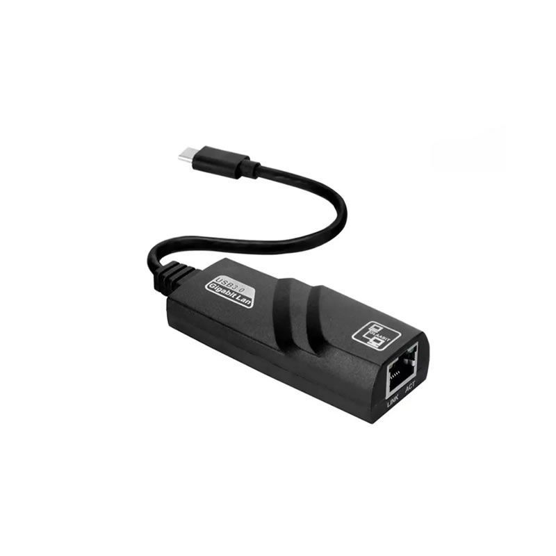 Type-C to RJ45 10/100/1000Mbps Ethernet Network Cable Adapter