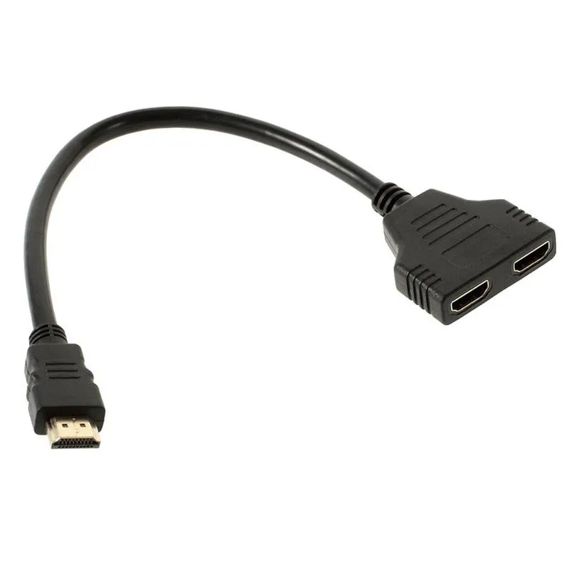(One) HDMI 1 to 2 Flat Splitter