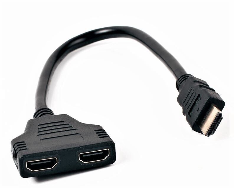 HDMI Adapter Male to Female Splitter Adapter Cable HDMI Splitter 1 in 2 Out