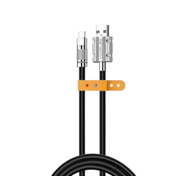 YESPLUS - YS-833 - Fast Charging USB To USB Type-C Data Cable - 1M - Black