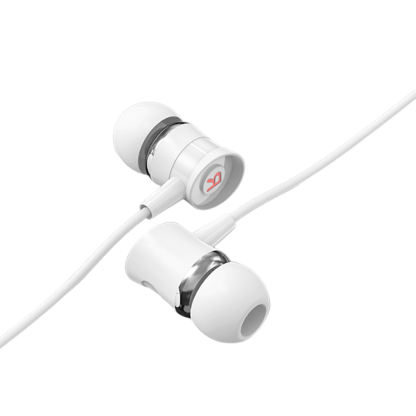 KIN - K801 - Universal Wired Earphones With Super Bass Performance - White