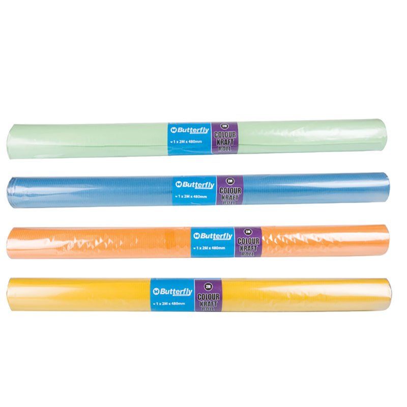 Pack of 4 Book Cover Kraft Roll 500mmx2m