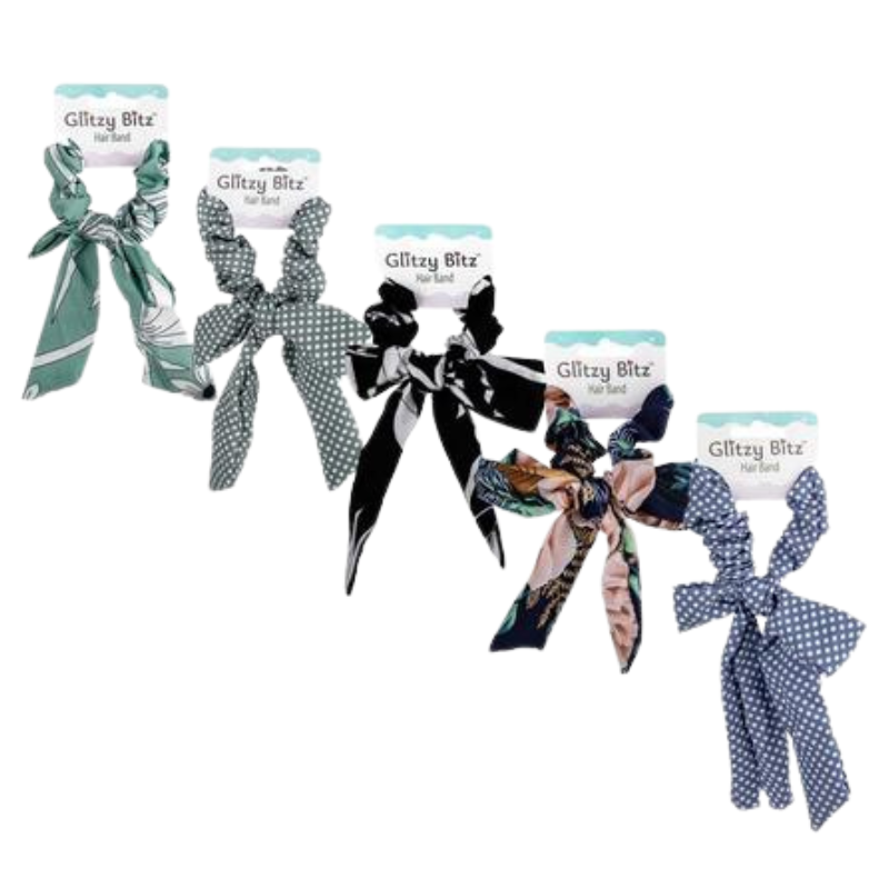 Pack of 5-Hair Band With Scarf Tail