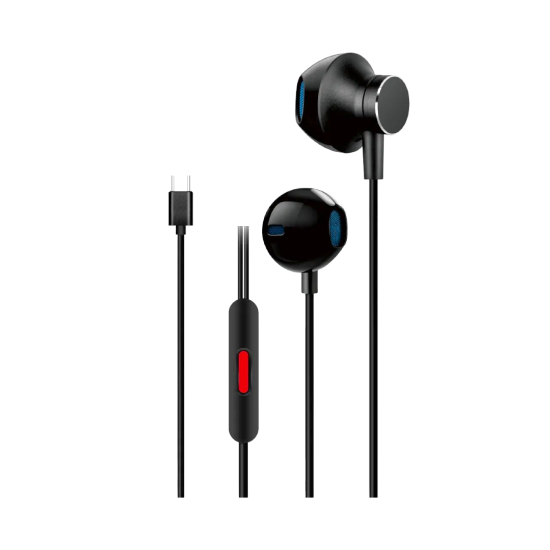 Kin - K-807 - Type-C - Earphones - Black