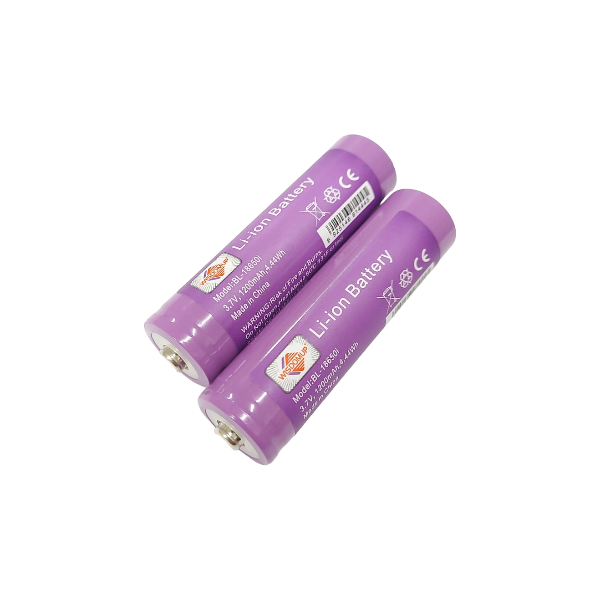 WISDOMUP LI-ION BL-18650 3.7V 1200MAH Batteries ( 2 pack )