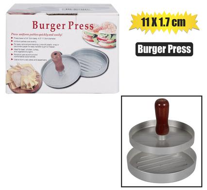 BURGER PRESS 11x1.7cm ALUMINIUM