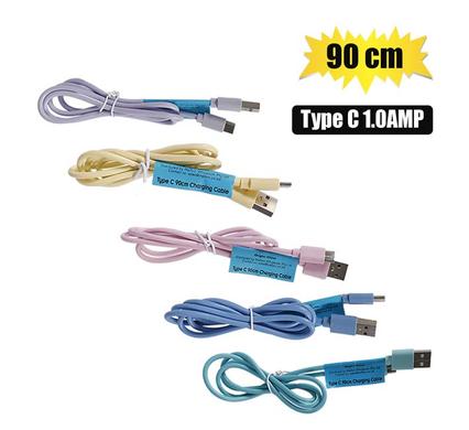 USB CABLE TYPE C 1.0AMP BULK 90cm