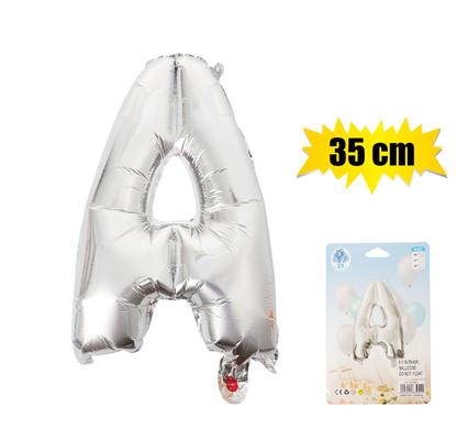 BALLOON FOIL SILVER A 35cm