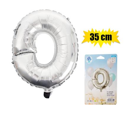 BALLOON FOIL SILVER O 35cm