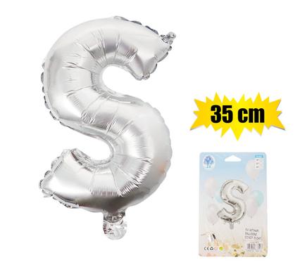 BALLOON FOIL SILVER S 35cm