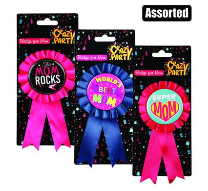 PARTY BADGE WORLDS BEST MOM