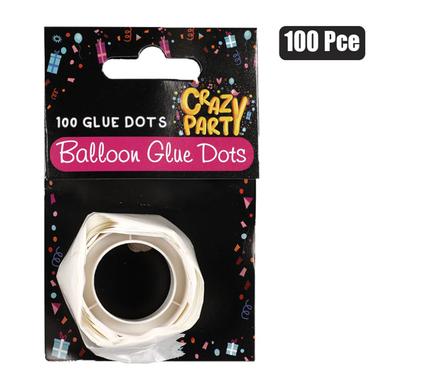 PARTY BALLOON DECOR GLUE DOTS 100pc